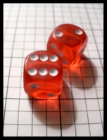 Dice : Dice - 6D - Dollar Tree Red with White Pips Sept 2009